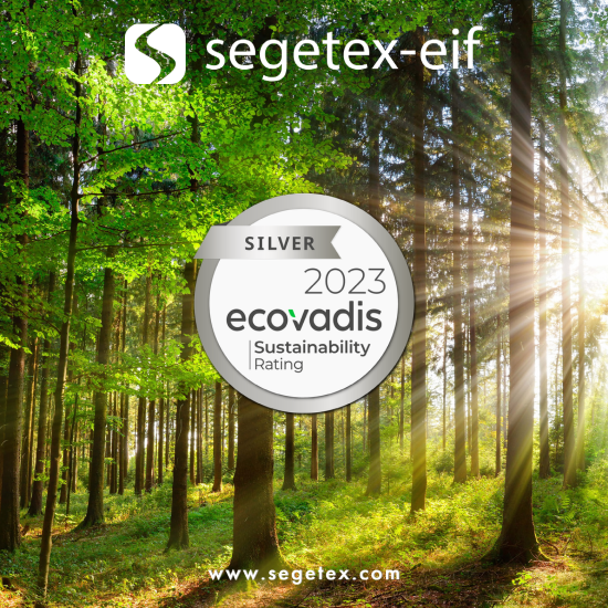 ECOVADIS 2023 SEGETEX EIF MEDAILLE D'ARGENT